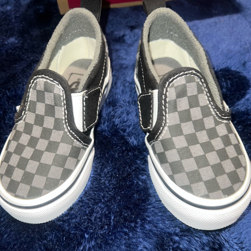 Checkered Vans for toddler size 6.5